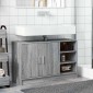 vidaXL Ντουλάπι Νιπτήρα Grey Sonoma 90x29x55 εκ. Επεξεργασμένο Ξύλο