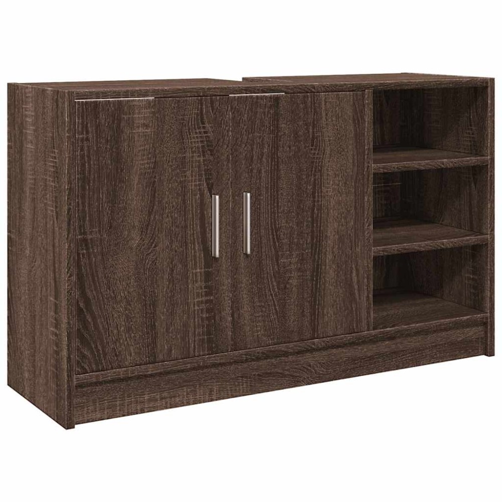 vidaXL Ντουλάπι Νιπτήρα Καφέ δρυς 90x29x55 εκ. Επεξεργασμένο Ξύλο