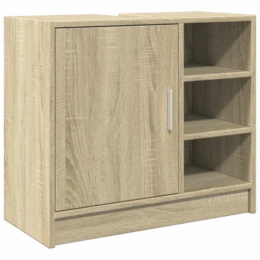 vidaXL Ντουλάπι Νιπτήρα Sonoma Δρυς 63x29x55 εκ. Επεξεργασμένο Ξύλο