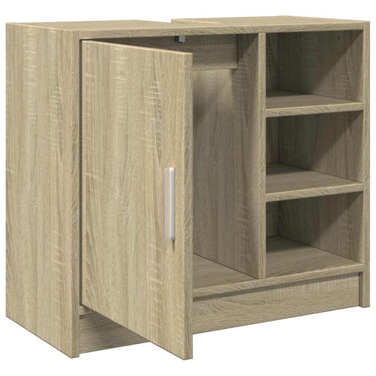 vidaXL Ντουλάπι Νιπτήρα Sonoma Δρυς 63x29x55 εκ. Επεξεργασμένο Ξύλο