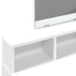 vidaXL Μπουντουάρ με Καθρέφτη Λευκό 80x41x144,5 εκ.