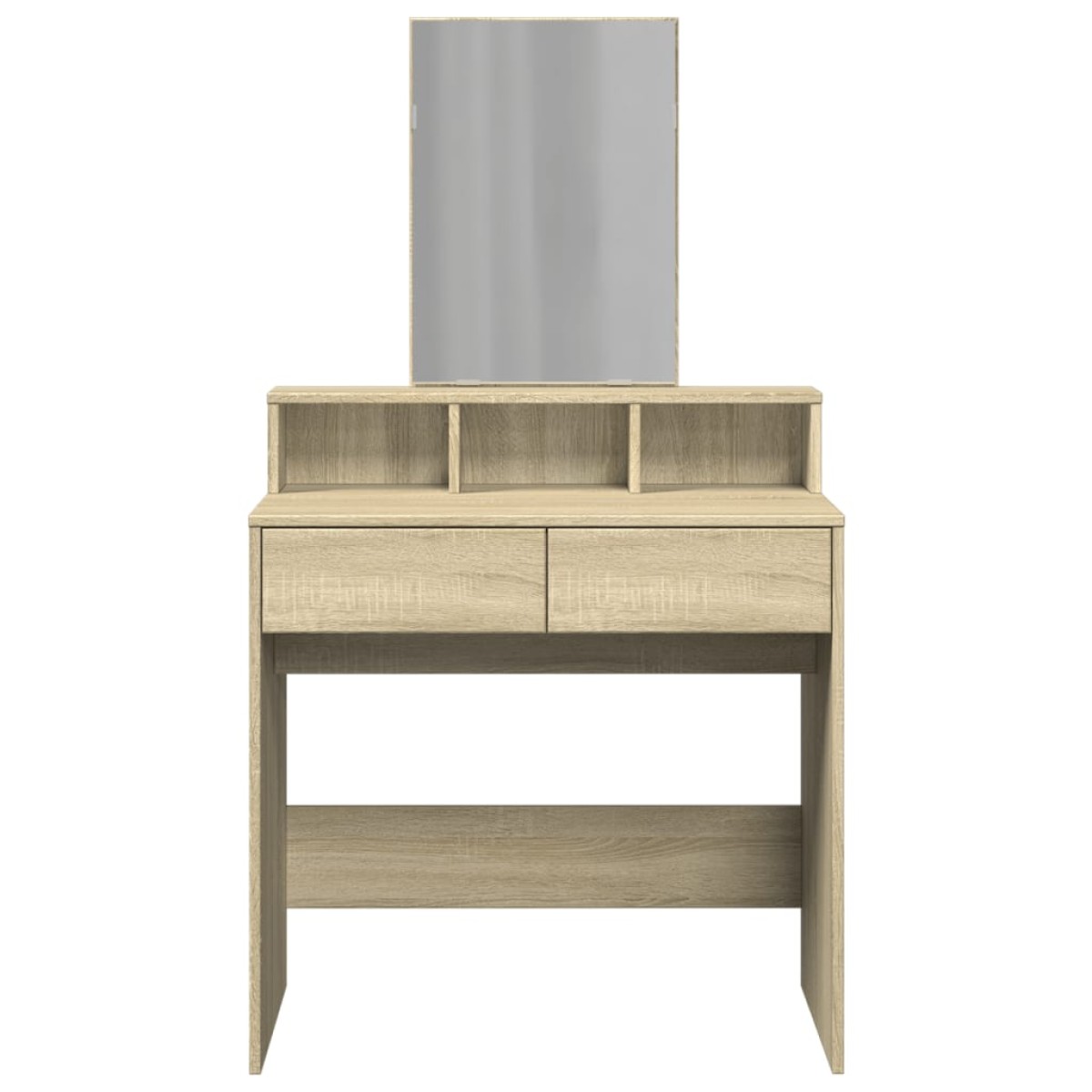 vidaXL Μπουντουάρ με Καθρέφτη Sonoma Δρυς 80x41x144,5 εκ.