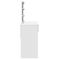 vidaXL Μπουντουάρ με LED Λευκό 100x40x130 εκ.