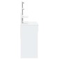 vidaXL Μπουντουάρ με LED Λευκό 100x40x130 εκ.