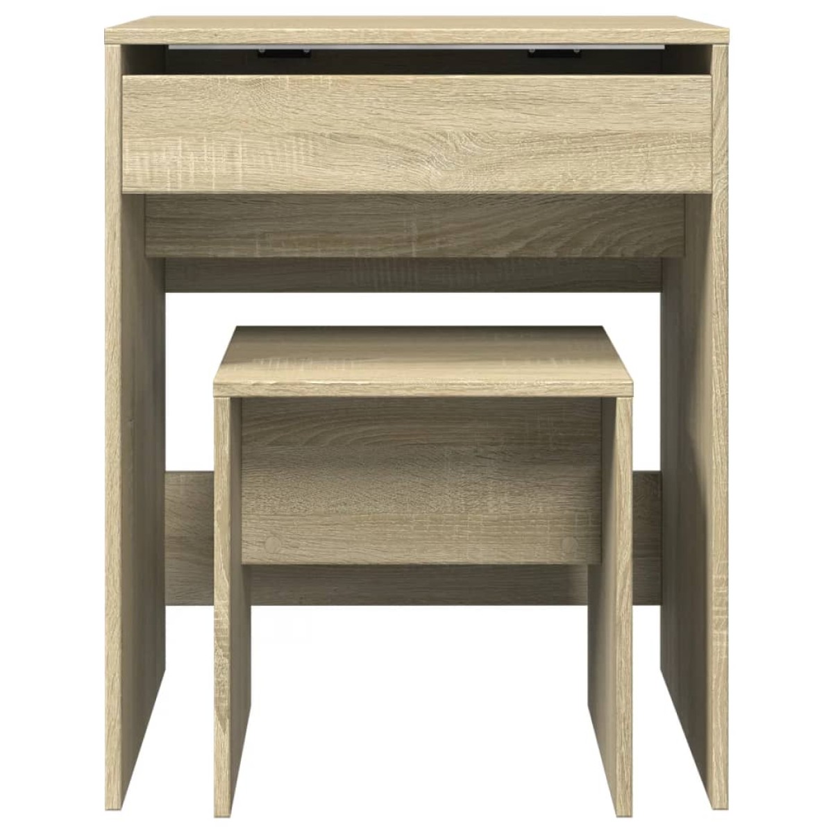 vidaXL Μπουντουάρ με Καθρέφτη Sonoma Δρυς 60x40x113,5 εκ.