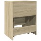vidaXL Μπουντουάρ με Καθρέφτη Sonoma Δρυς 60x40x113,5 εκ.