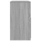 vidaXL Μπουντουάρ και Σκαμπό Γκρι Sonoma 60 x 40 x 113,5 εκ.