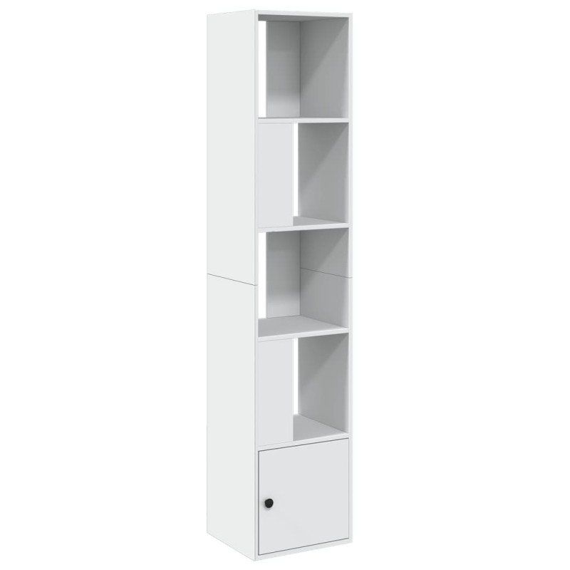 vidaXL Βιβλιοθήκη Λευκή 40x36x189 εκ. από Επεξεργασμένο Ξύλο