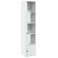 vidaXL Βιβλιοθήκη Λευκή 40x36x189 εκ. από Επεξεργασμένο Ξύλο