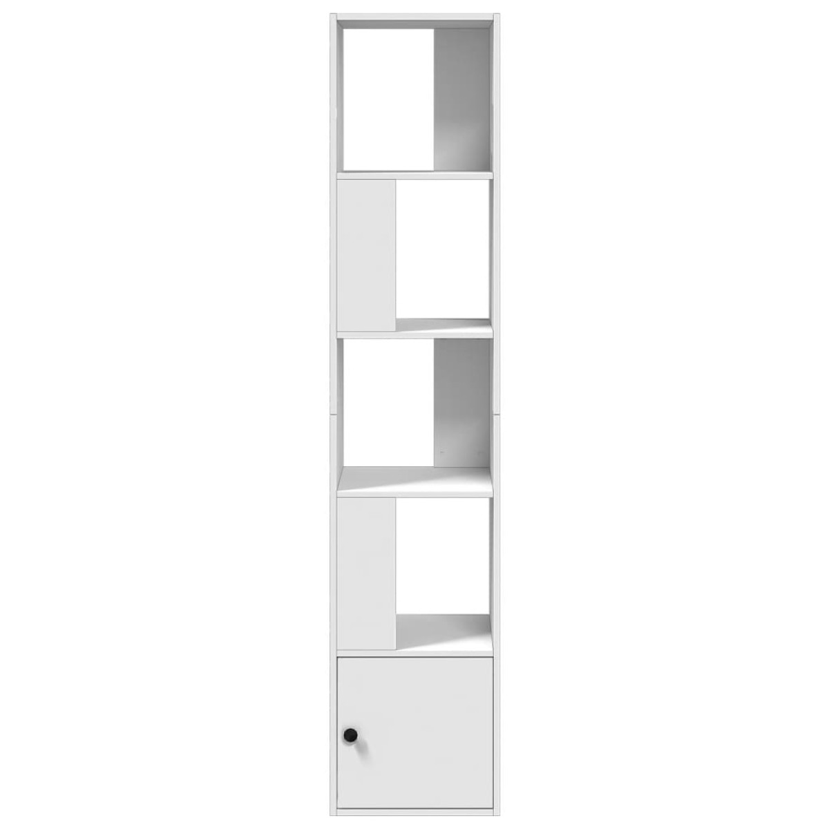 vidaXL Βιβλιοθήκη Λευκή 40x36x189 εκ. από Επεξεργασμένο Ξύλο