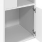 vidaXL Βιβλιοθήκη Λευκή 40x36x189 εκ. από Επεξεργασμένο Ξύλο