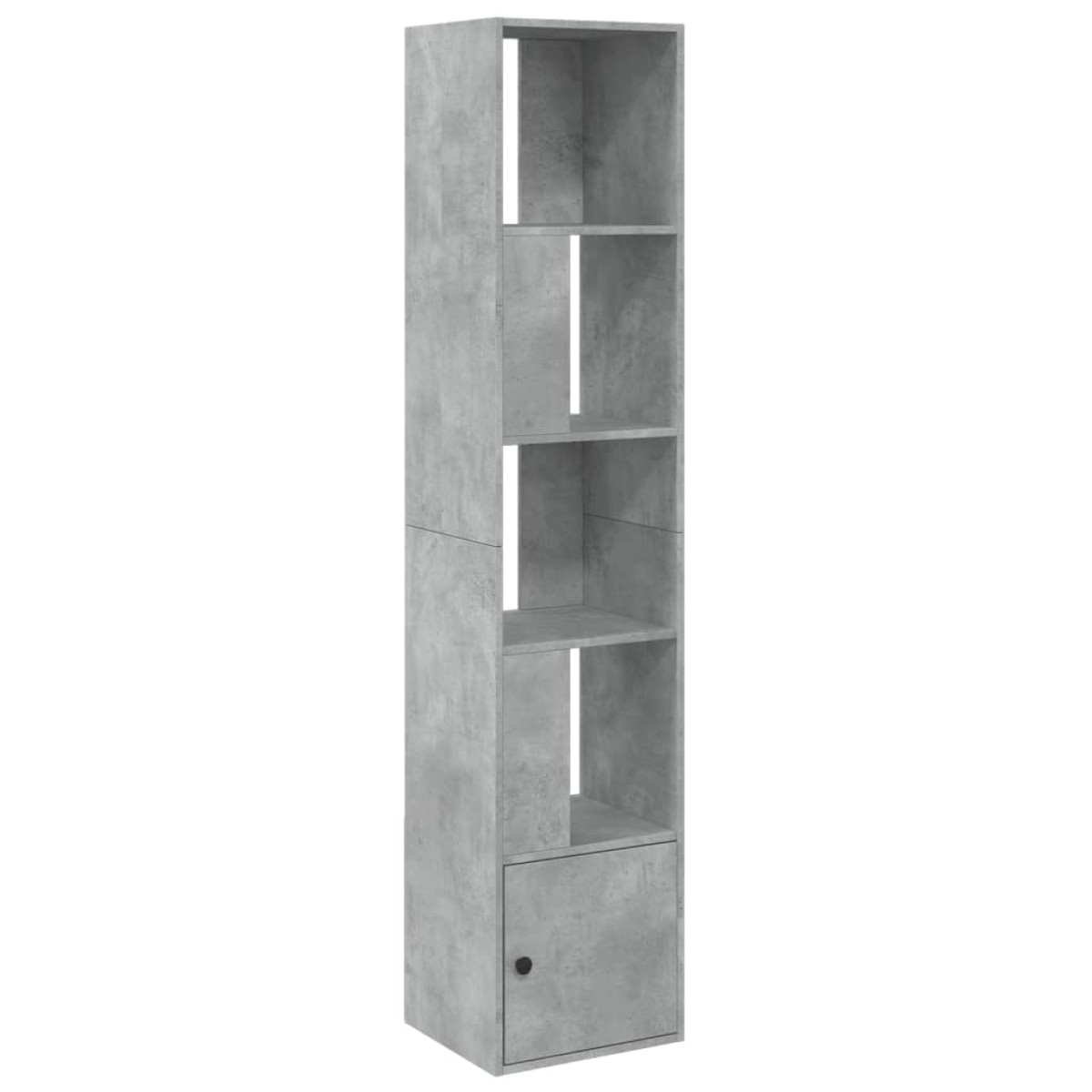 vidaXL Βιβλιοθήκη Γκρι Σκυροδέματος 40x36x189 εκ. Επεξεργ. Ξύλο
