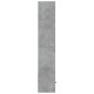 vidaXL Βιβλιοθήκη Γκρι Σκυροδέματος 40x36x189 εκ. Επεξεργ. Ξύλο