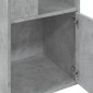 vidaXL Βιβλιοθήκη Γκρι Σκυροδέματος 40x36x189 εκ. Επεξεργ. Ξύλο