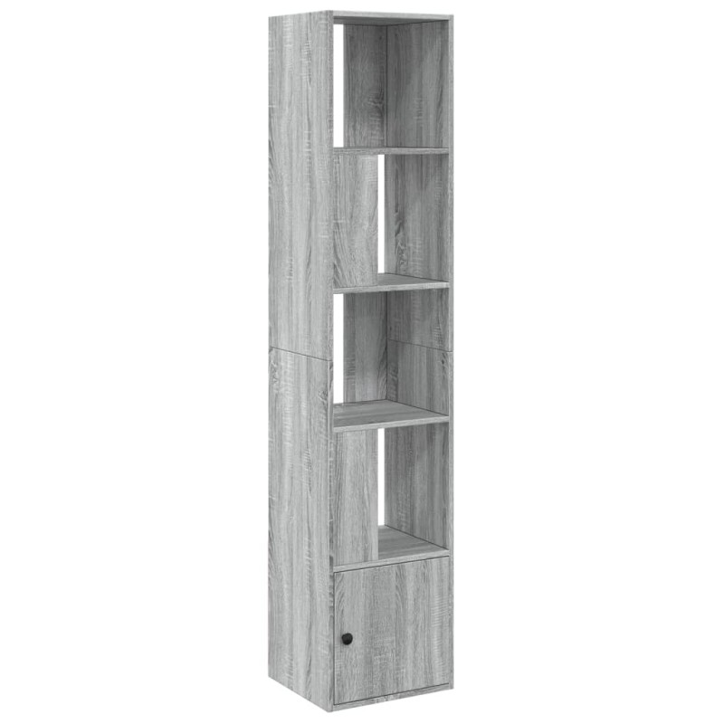 vidaXL Βιβλιοθήκη Γκρι Sonoma 40x36x189 εκ. από Επεξεργ. Ξύλο