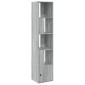 vidaXL Βιβλιοθήκη Γκρι Sonoma 40x36x189 εκ. από Επεξεργ. Ξύλο