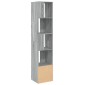 vidaXL Βιβλιοθήκη Γκρι Sonoma 40x36x189 εκ. από Επεξεργ. Ξύλο