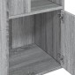 vidaXL Βιβλιοθήκη Γκρι Sonoma 40x36x189 εκ. από Επεξεργ. Ξύλο
