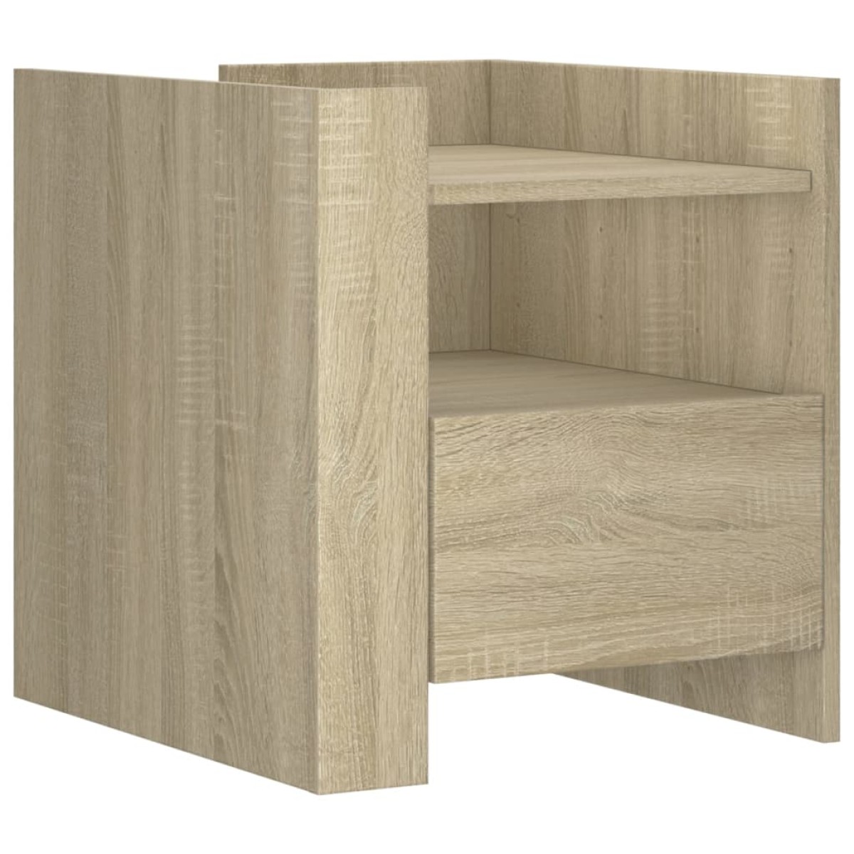 vidaXL Κομοδίνο Sonoma Δρυς 45x50x50 εκ. από Επεξεργασμένο Ξύλο