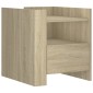 vidaXL Κομοδίνο Sonoma Δρυς 45x50x50 εκ. από Επεξεργασμένο Ξύλο