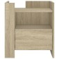 vidaXL Κομοδίνο Sonoma Δρυς 45x50x50 εκ. από Επεξεργασμένο Ξύλο