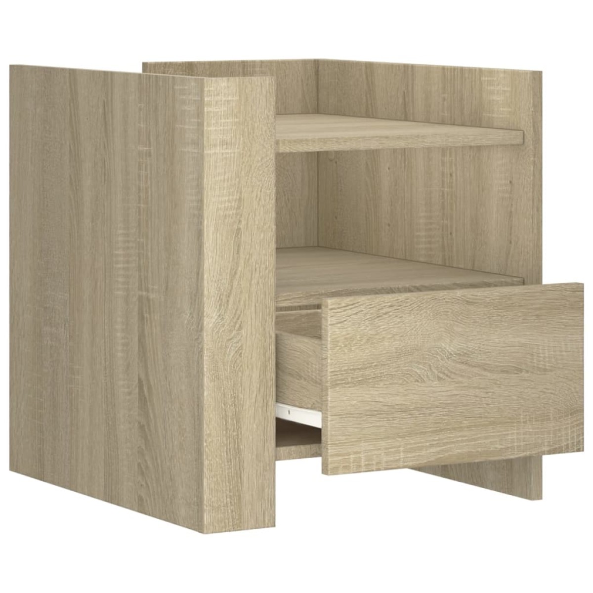 vidaXL Κομοδίνο Sonoma Δρυς 45x50x50 εκ. από Επεξεργασμένο Ξύλο