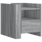vidaXL Κομοδίνο Sonoma Γκρι 45x50x50 εκ. από Επεξεργασμένο Ξύλο