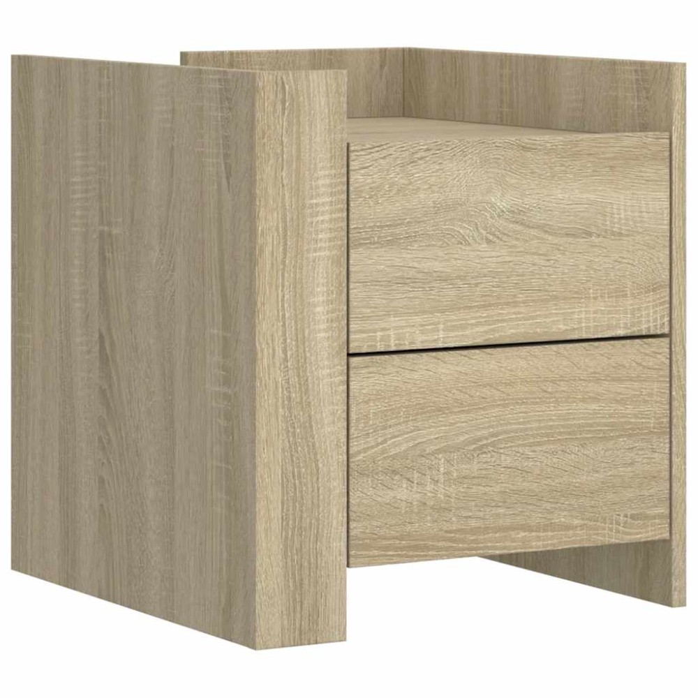 vidaXL Κομοδίνο Sonoma Δρυς 45x50x50 εκ. από Επεξεργασμένο Ξύλο