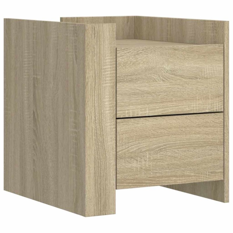 vidaXL Κομοδίνο Sonoma Δρυς 45x50x50 εκ. από Επεξεργασμένο Ξύλο
