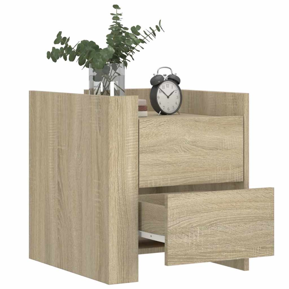 vidaXL Κομοδίνο Sonoma Δρυς 45x50x50 εκ. από Επεξεργασμένο Ξύλο