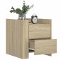 vidaXL Κομοδίνο Sonoma Δρυς 45x50x50 εκ. από Επεξεργασμένο Ξύλο