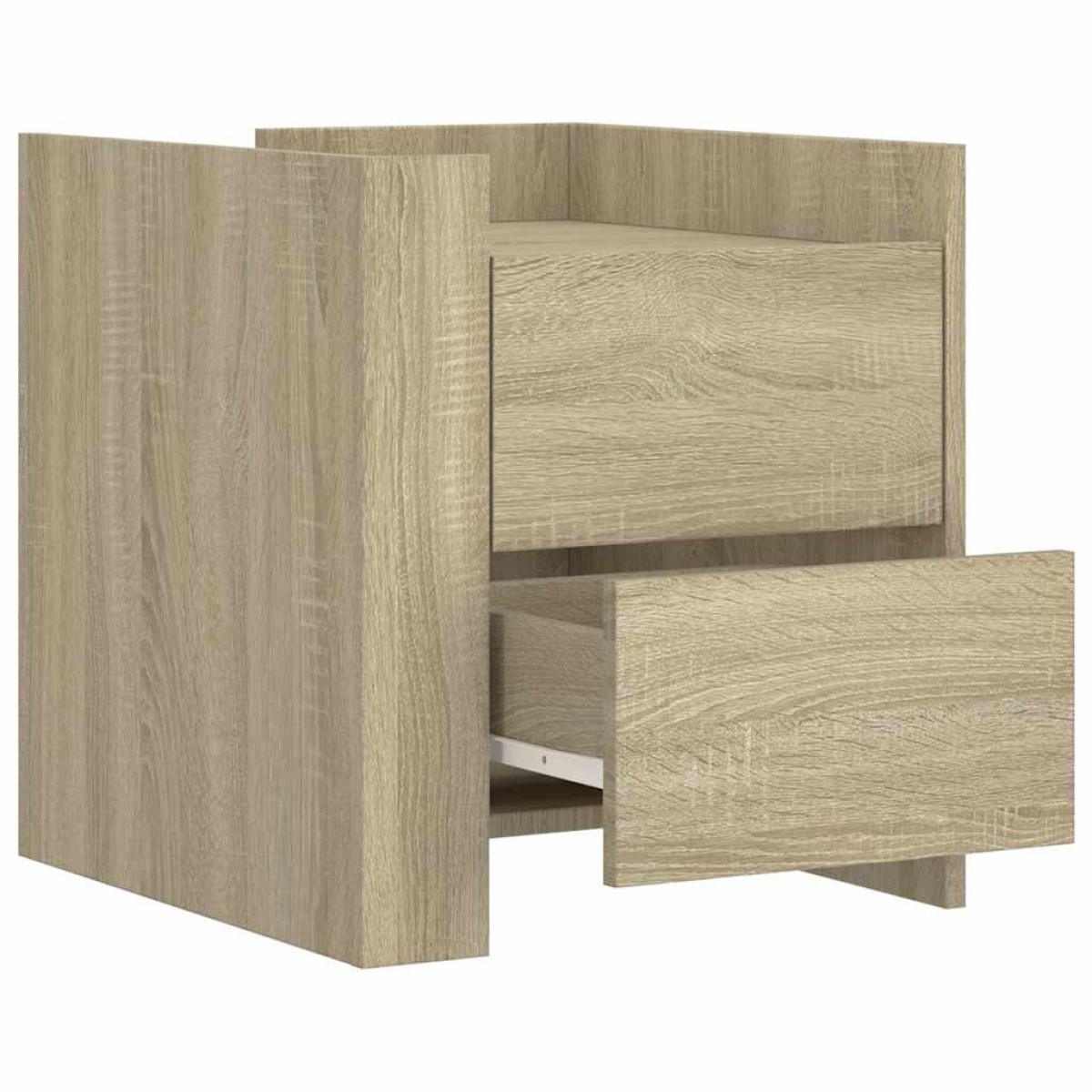 vidaXL Κομοδίνο Sonoma Δρυς 45x50x50 εκ. από Επεξεργασμένο Ξύλο