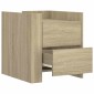 vidaXL Κομοδίνο Sonoma Δρυς 45x50x50 εκ. από Επεξεργασμένο Ξύλο