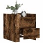 vidaXL Κομοδίνο Καπνιστή Δρυς 45x50x50 εκ. από Επεξεργασμένο Ξύλο