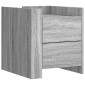 vidaXL Κομοδίνο Sonoma Γκρι 45x50x50 εκ. από Επεξεργασμένο Ξύλο