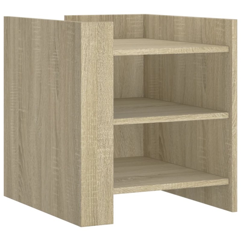 vidaXL Κομοδίνο Sonoma Δρυς 45x50x50 εκ. από Επεξεργασμένο Ξύλο