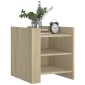 vidaXL Κομοδίνο Sonoma Δρυς 45x50x50 εκ. από Επεξεργασμένο Ξύλο