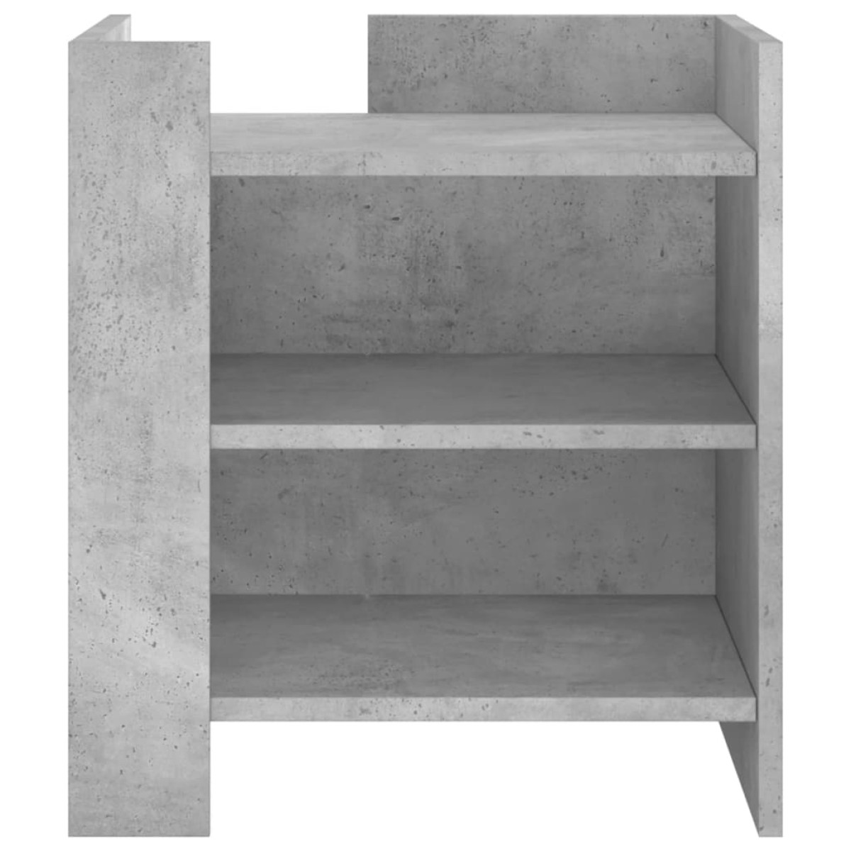 vidaXL Κομοδίνο Γκρι Σκυροδ. 45x50x50 εκ. από Επεξεργασμένο Ξύλο