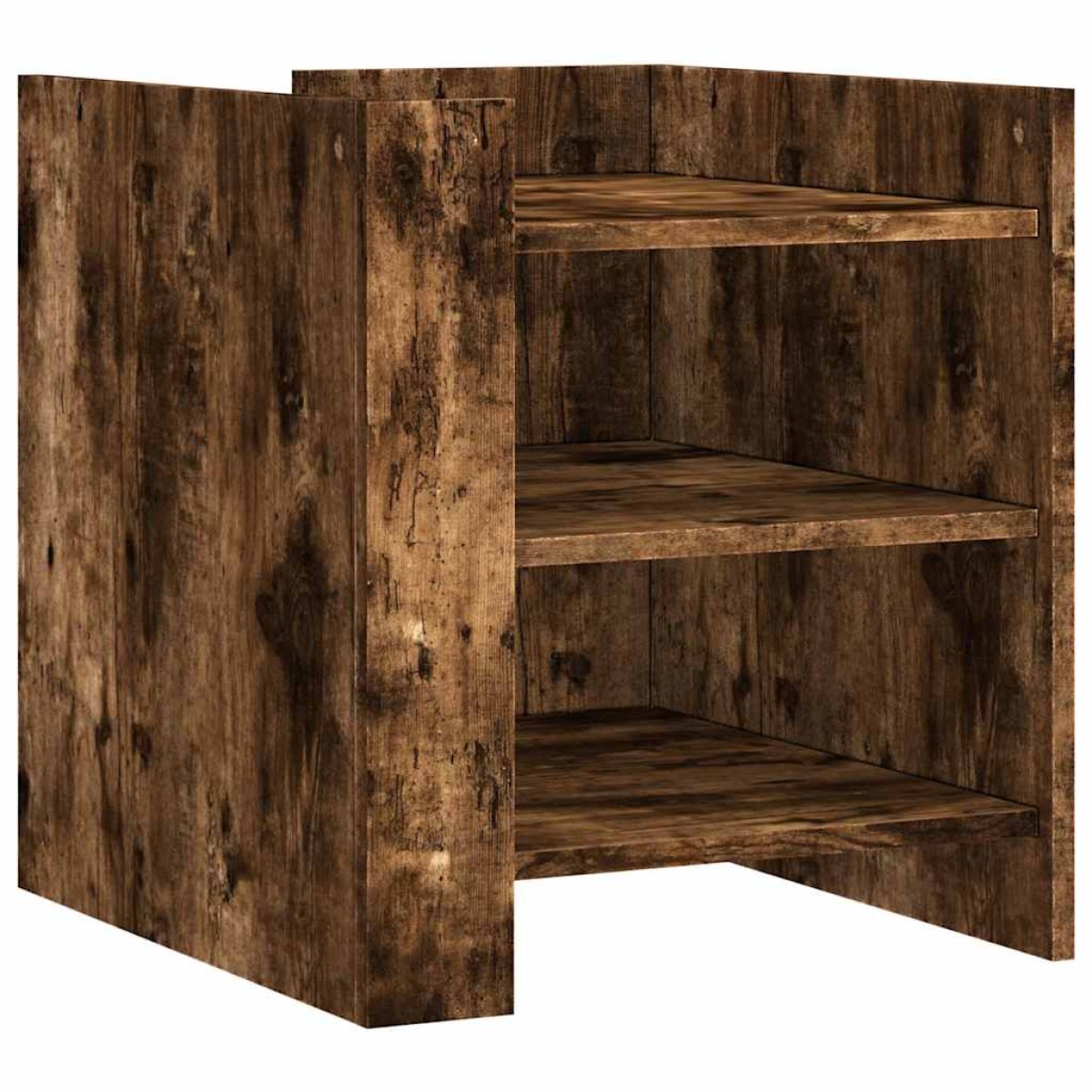 vidaXL Κομοδίνο Καπνιστή Δρυς 45x50x50 εκ. από Επεξεργασμένο Ξύλο