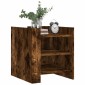 vidaXL Κομοδίνο Καπνιστή Δρυς 45x50x50 εκ. από Επεξεργασμένο Ξύλο