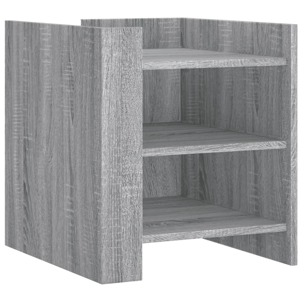vidaXL Κομοδίνο Sonoma Γκρι 45x50x50 εκ. από Επεξεργασμένο Ξύλο