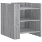 vidaXL Κομοδίνο Sonoma Γκρι 45x50x50 εκ. από Επεξεργασμένο Ξύλο