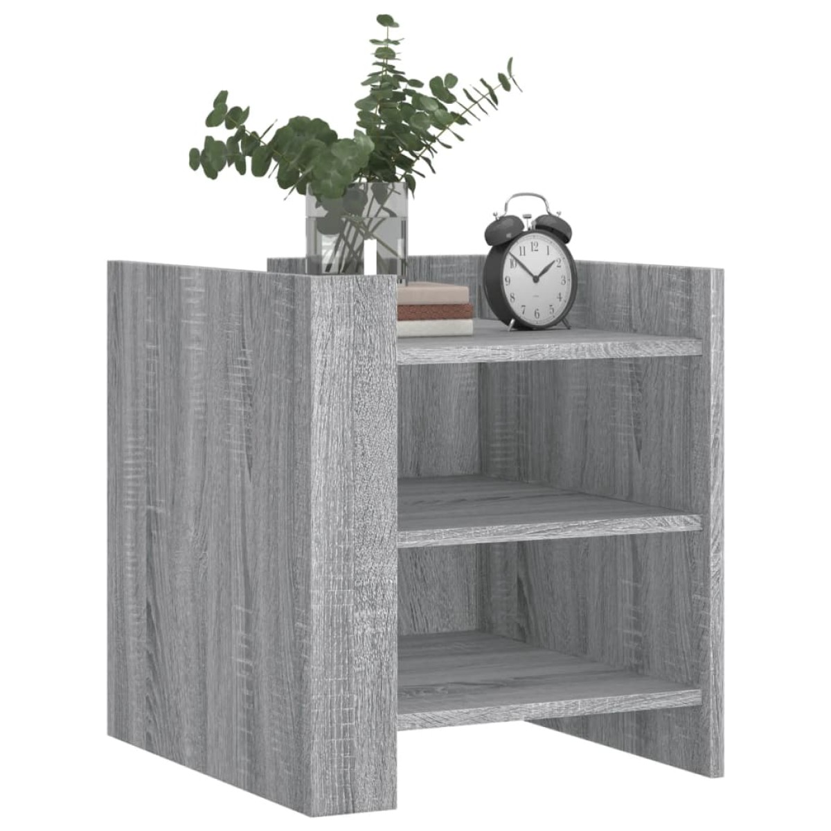 vidaXL Κομοδίνο Sonoma Γκρι 45x50x50 εκ. από Επεξεργασμένο Ξύλο