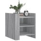 vidaXL Κομοδίνο Sonoma Γκρι 45x50x50 εκ. από Επεξεργασμένο Ξύλο