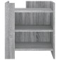 vidaXL Κομοδίνο Sonoma Γκρι 45x50x50 εκ. από Επεξεργασμένο Ξύλο