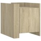 vidaXL Κομοδίνο Sonoma Δρυς 45x50x50 εκ. από Επεξεργασμένο Ξύλο