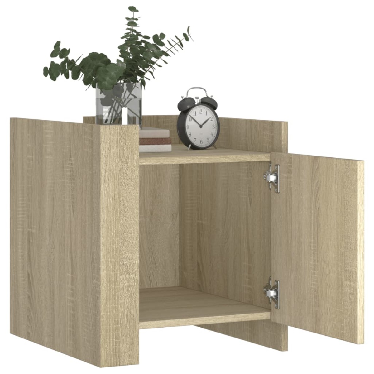 vidaXL Κομοδίνο Sonoma Δρυς 45x50x50 εκ. από Επεξεργασμένο Ξύλο