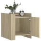 vidaXL Κομοδίνο Sonoma Δρυς 45x50x50 εκ. από Επεξεργασμένο Ξύλο