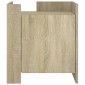 vidaXL Κομοδίνο Sonoma Δρυς 45x50x50 εκ. από Επεξεργασμένο Ξύλο