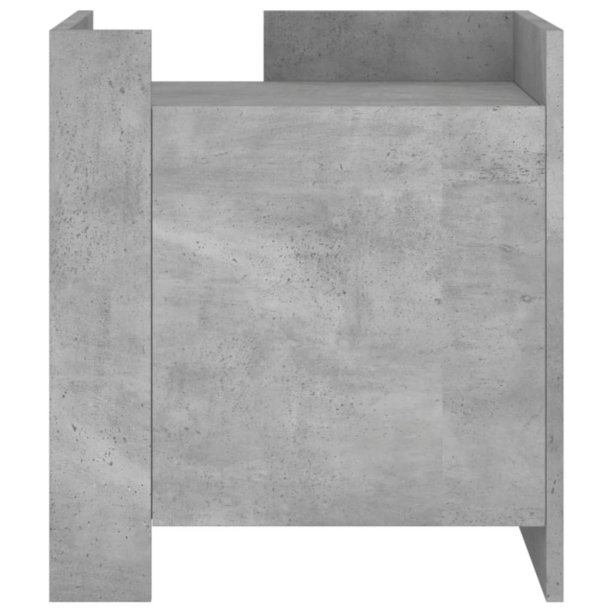 vidaXL Κομοδίνο Γκρι Σκυροδ. 45x50x50 εκ. από Επεξεργασμένο Ξύλο